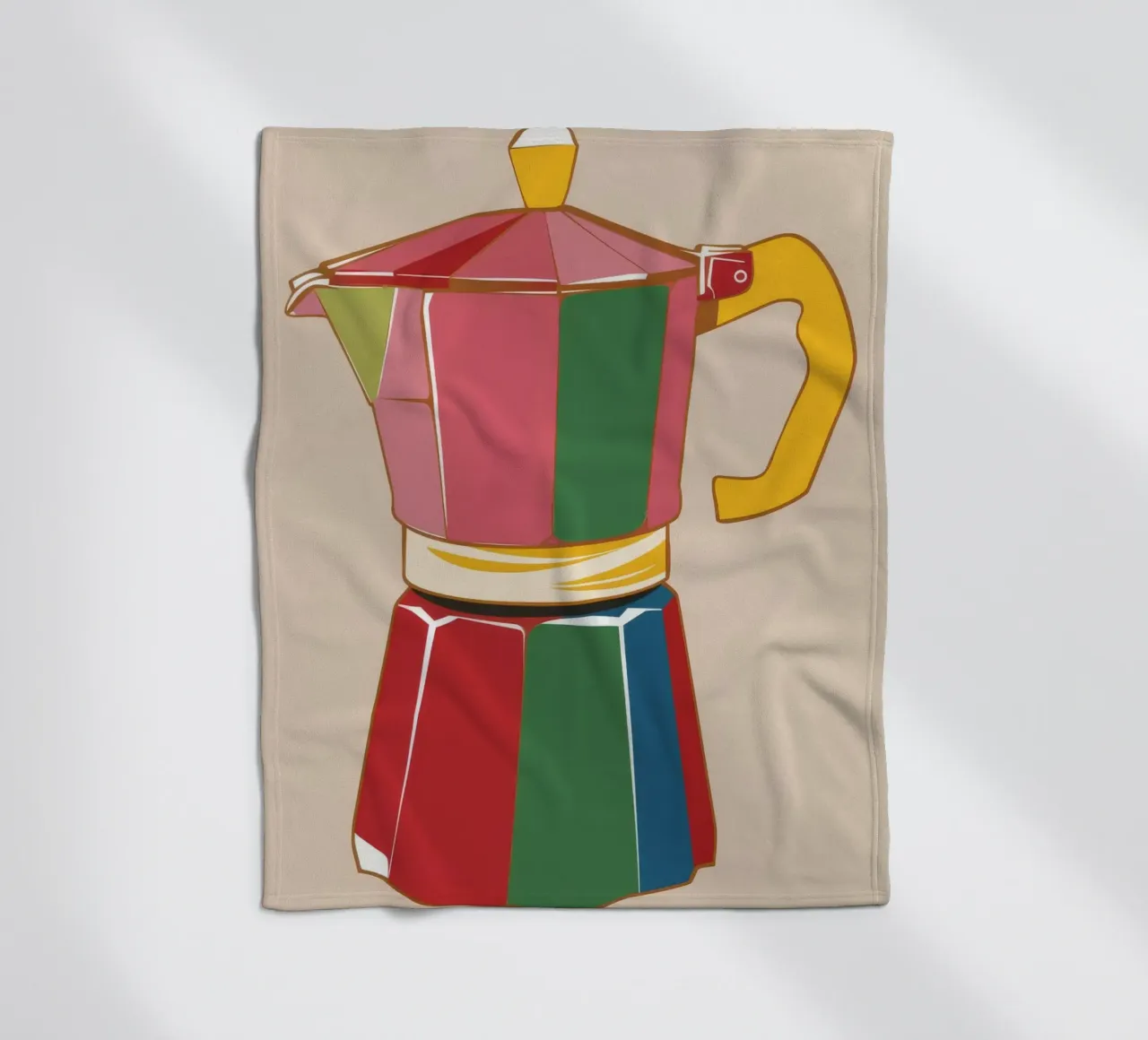 Chromatic Coffee Icon fleece blanket by Peak Delusion