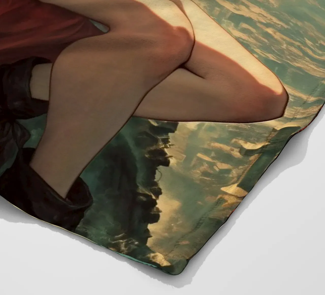 Aerith Gainsborough Final Fantasy VII coperta in pile da Fleur de Lys