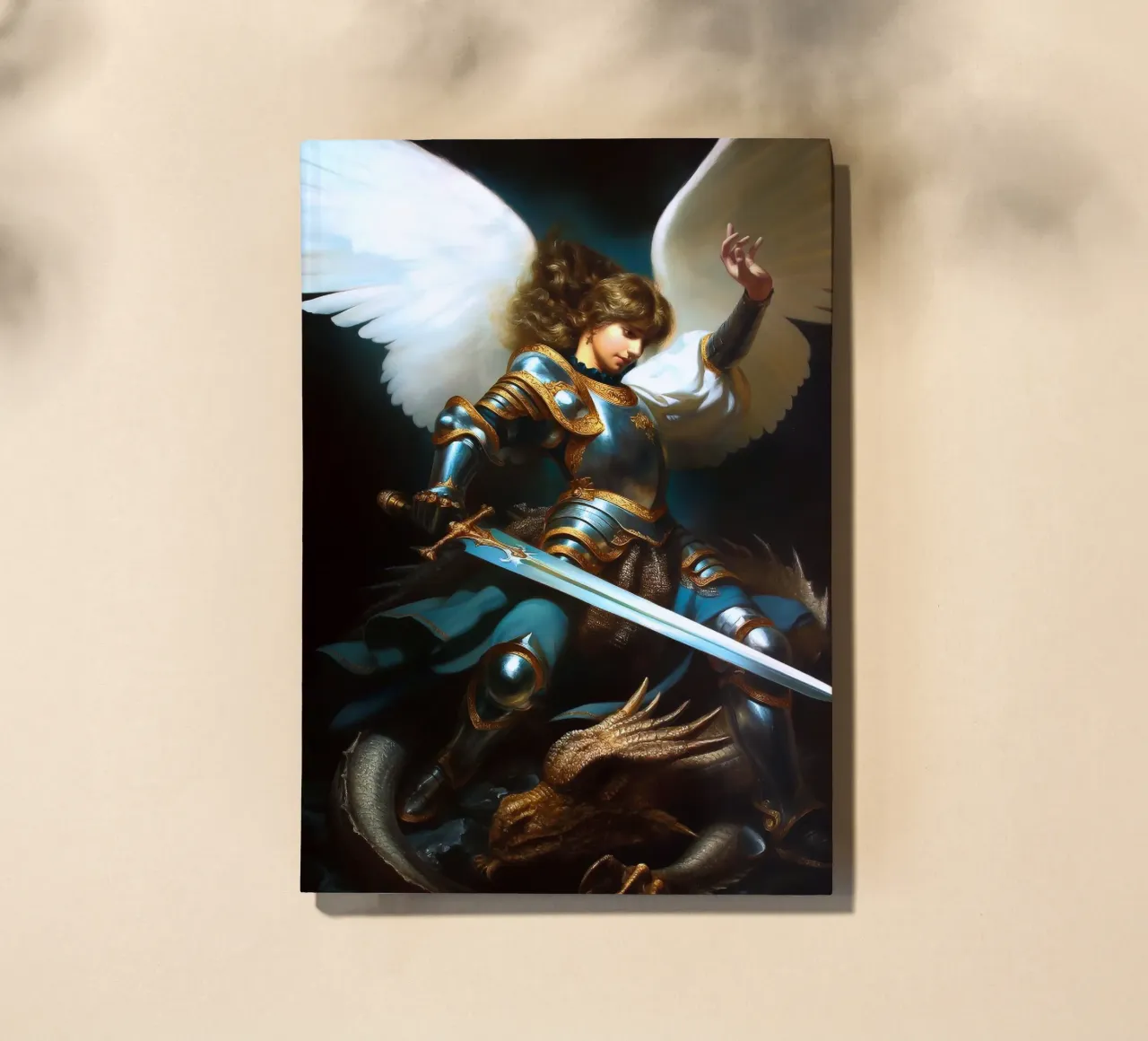 Angel vs Dragon notebook by Fleur de Lys