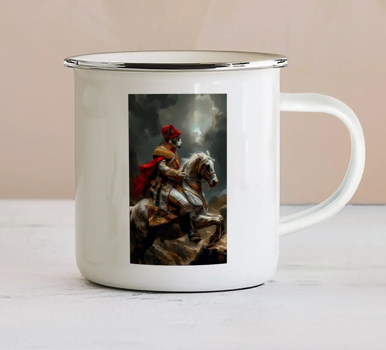Napoleon Cat tazza in smalto da Fleur de Lys