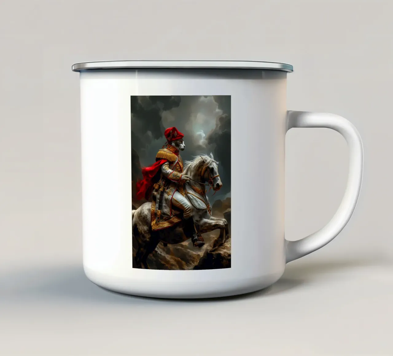Napoleon Cat tazza in smalto da Fleur de Lys