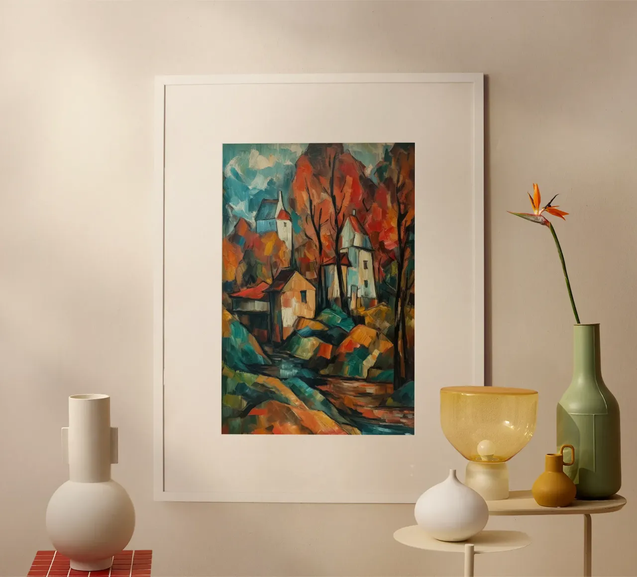 Arte da parete di Imagine poster con telaio in legno da Imagine