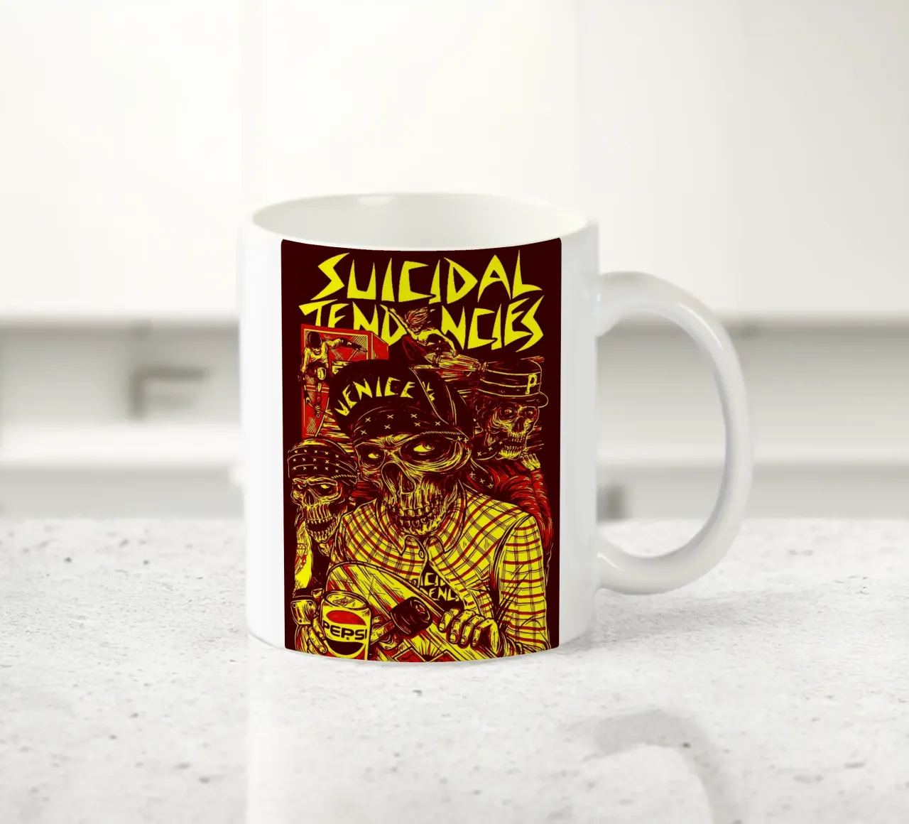 Art du groupe Suicidal Tendencies mug en céramique de vanhesling