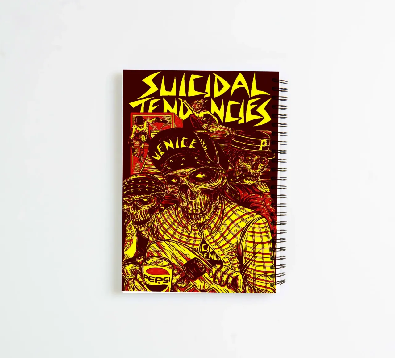 Suicidal Tendencies band art spiral notebook by vanhesling