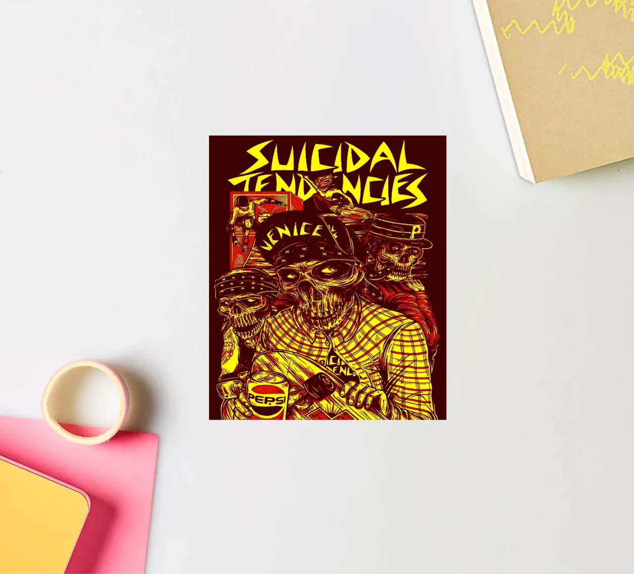 Art du groupe Suicidal Tendencies autocollant de vanhesling