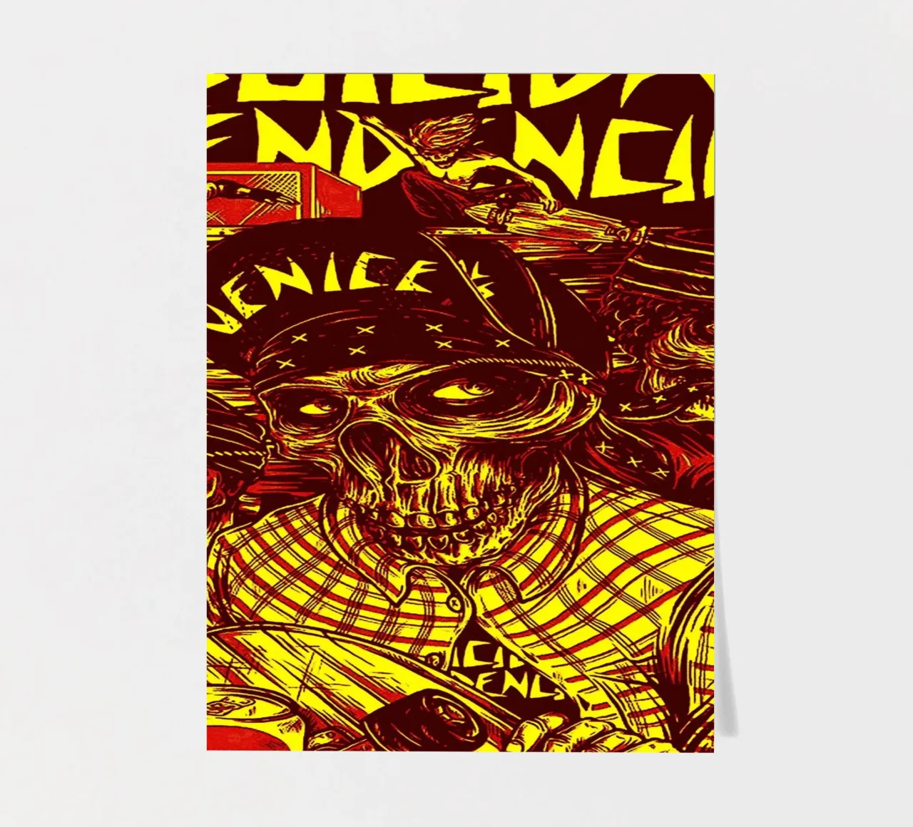 Art du groupe Suicidal Tendencies planche autocollant de vanhesling