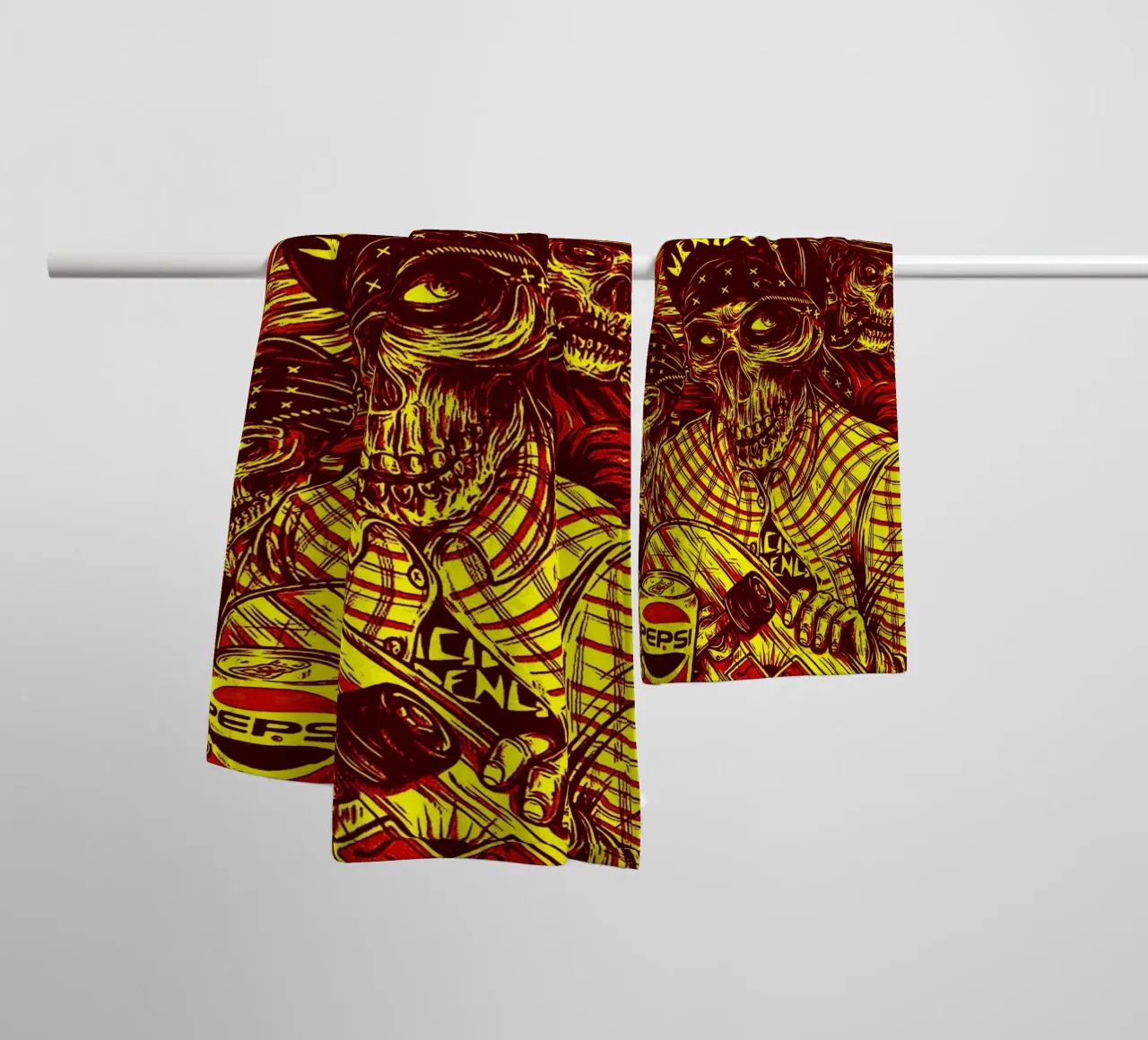 Art du groupe Suicidal Tendencies serviette de bain de vanhesling