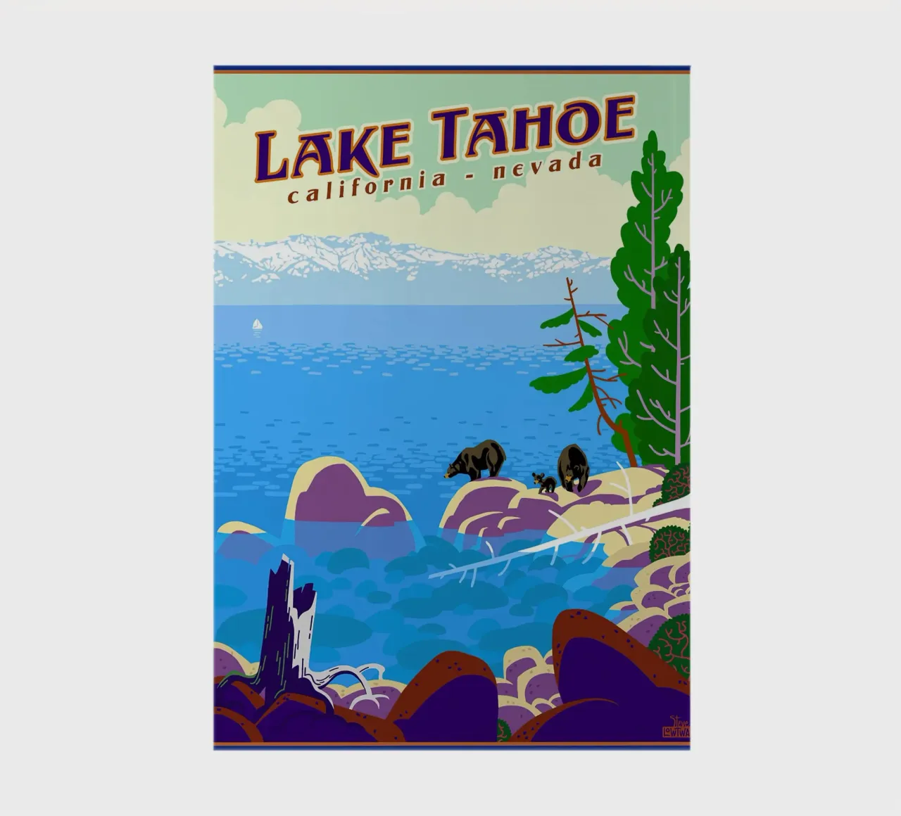 Lake Tahoe notebook by williamsshop
