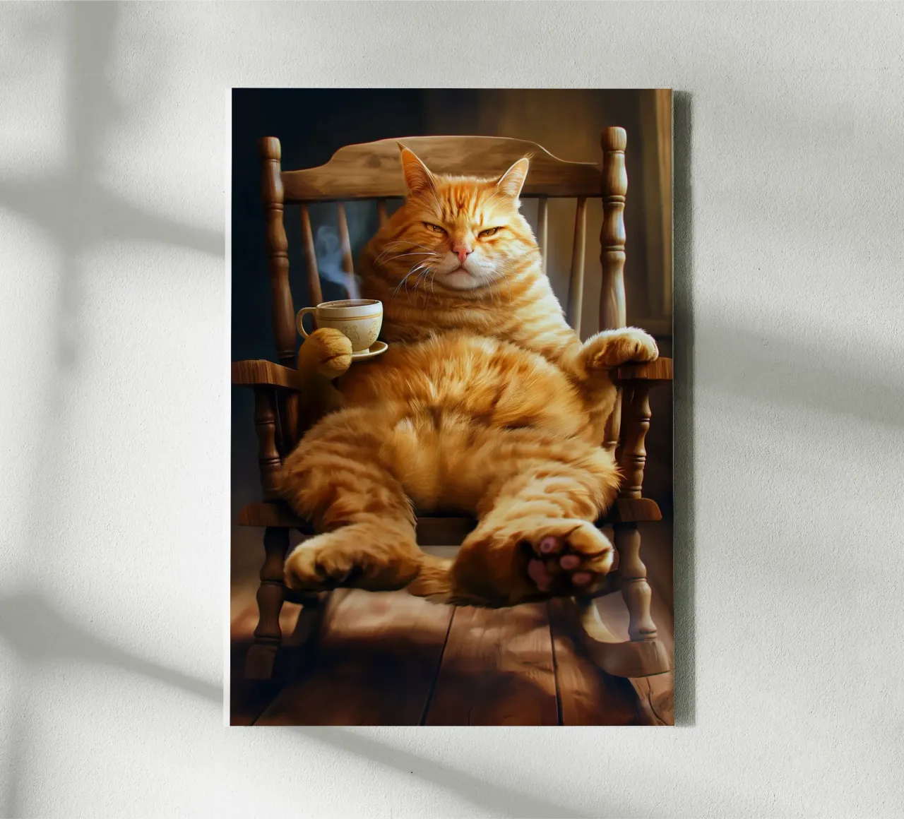 Chill Cat canvas by Fleur de Lys