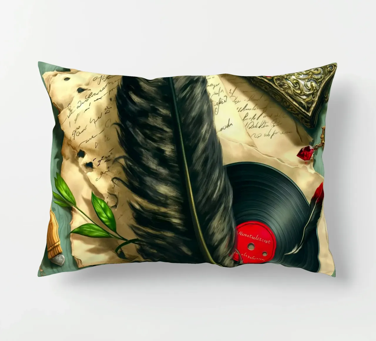 Romanticismo vintage e nostalgico cuscino da Fleur de Lys