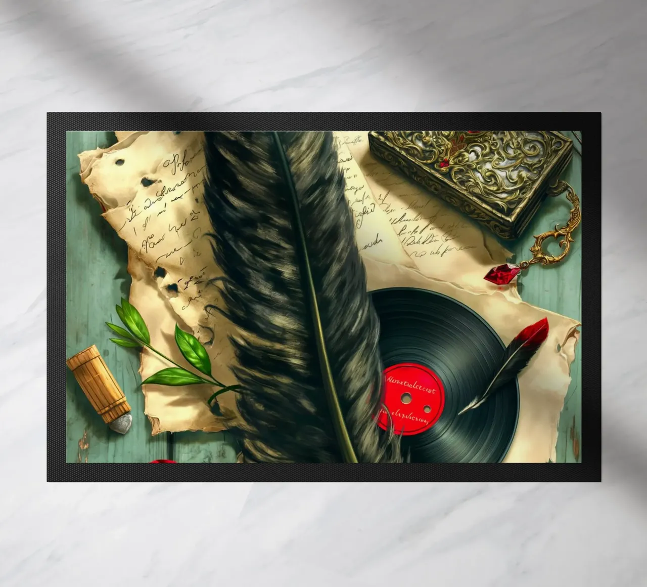 Romanticismo vintage e nostalgico zerbino da Fleur de Lys