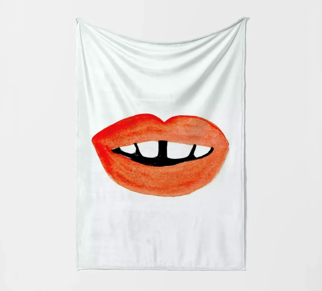 Quirky Smile coperta in pile da Ekaterina Koroleva