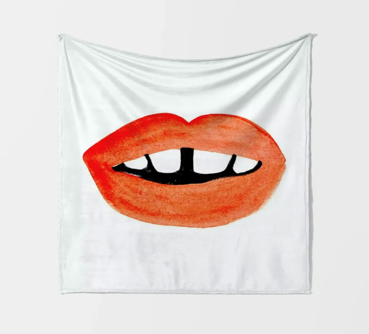 Quirky Smile coperta in pile da Ekaterina Koroleva