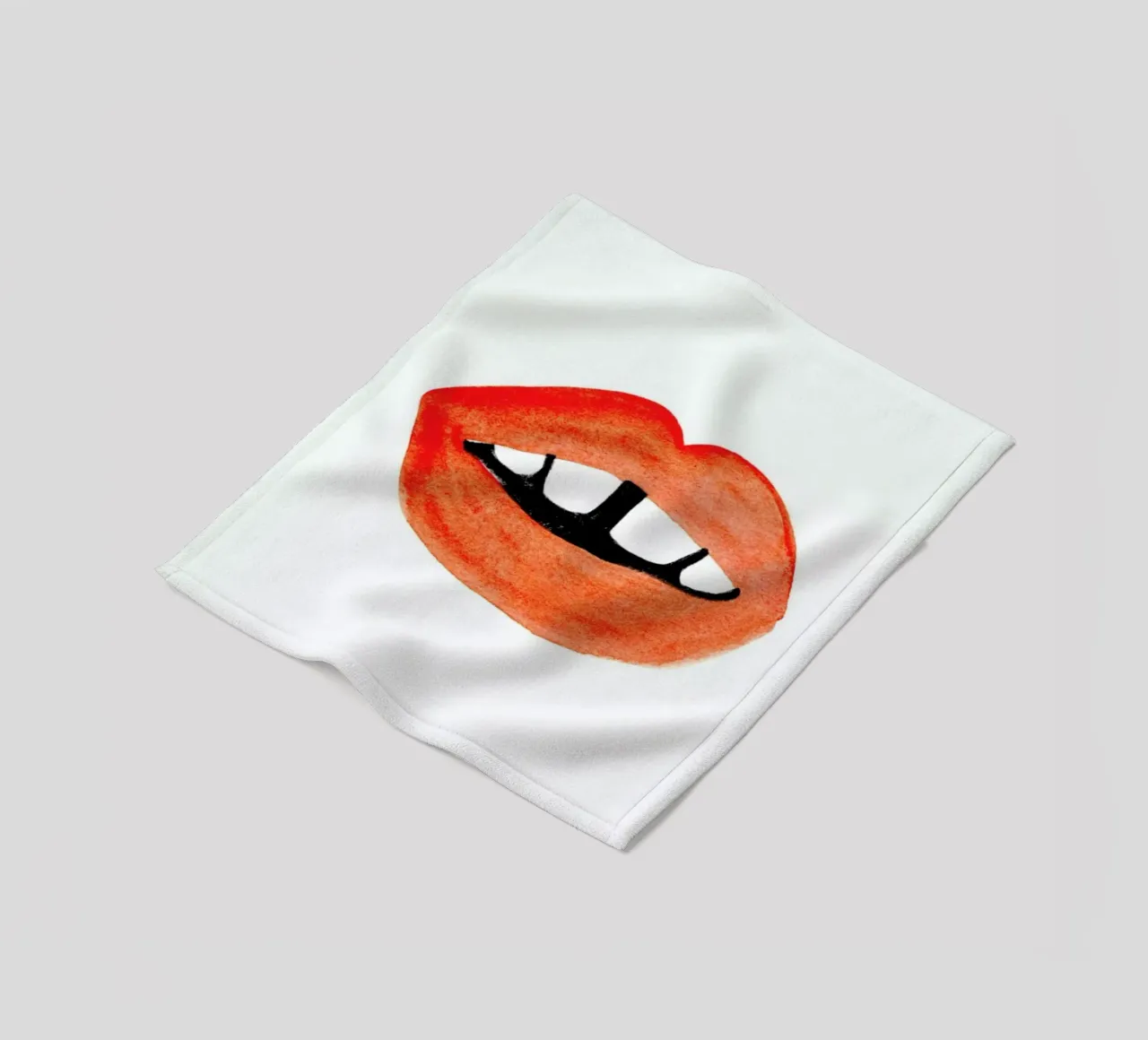 Quirky Smile coperta in pile da Ekaterina Koroleva