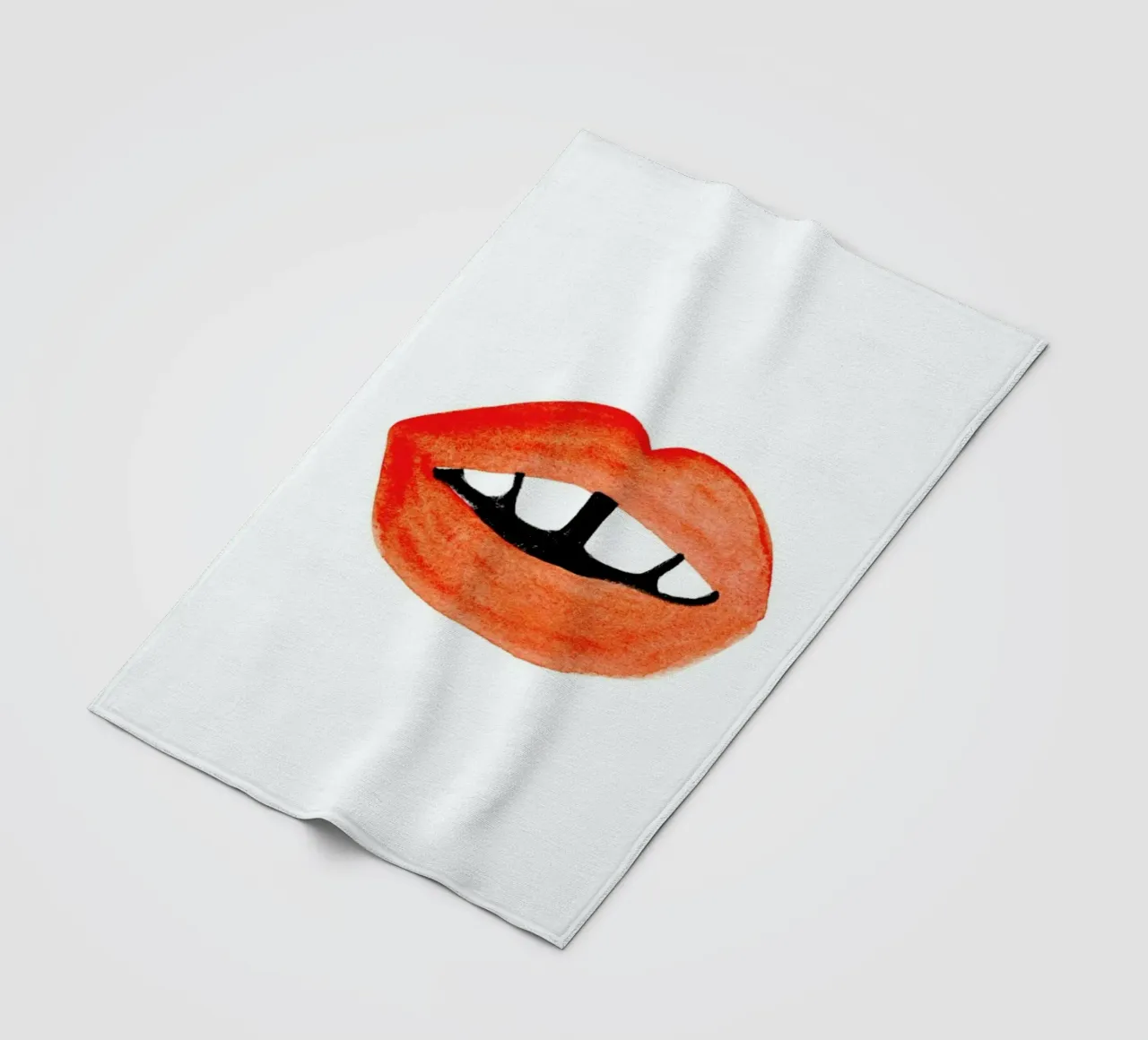 Quirky Smile coperta in pile da Ekaterina Koroleva