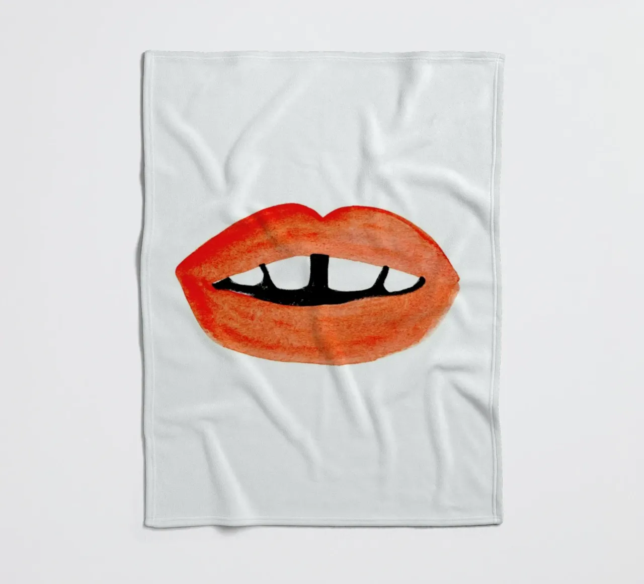 Quirky Smile coperta in pile da Ekaterina Koroleva