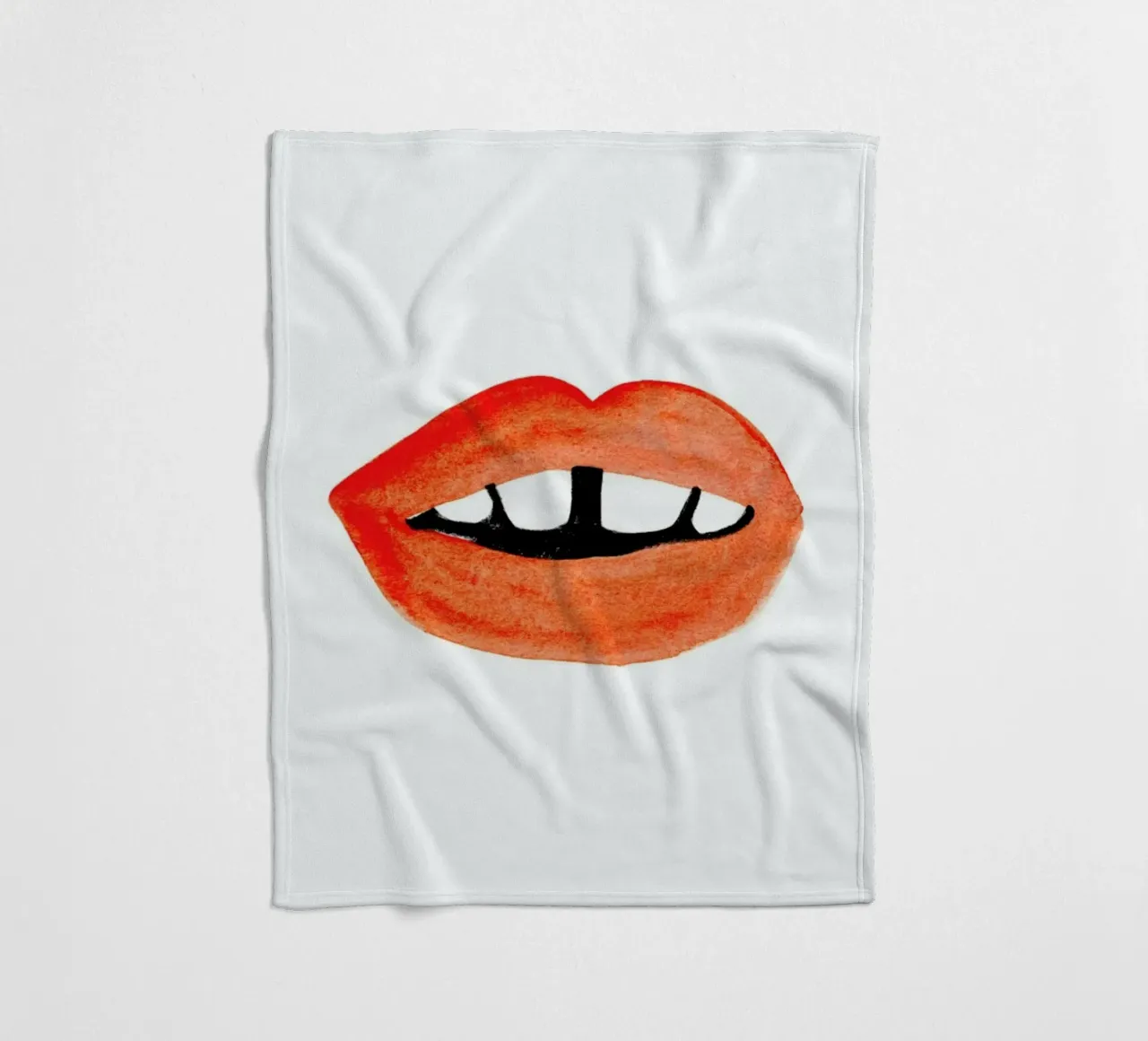 Quirky Smile coperta in pile da Ekaterina Koroleva