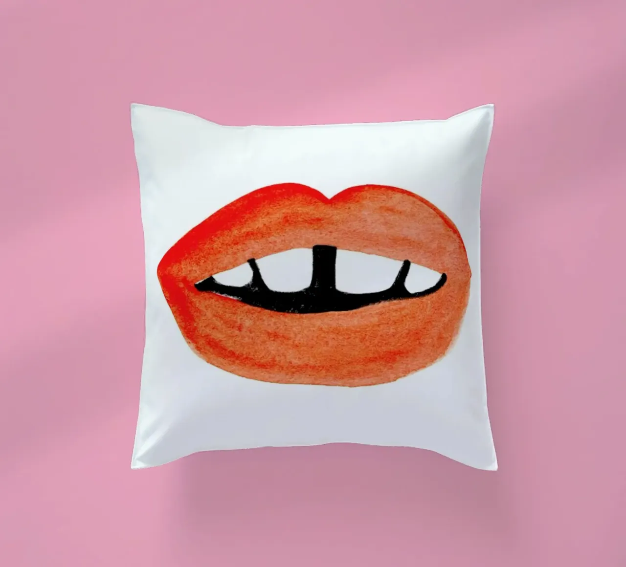 Quirky Smile cuscino da Ekaterina Koroleva
