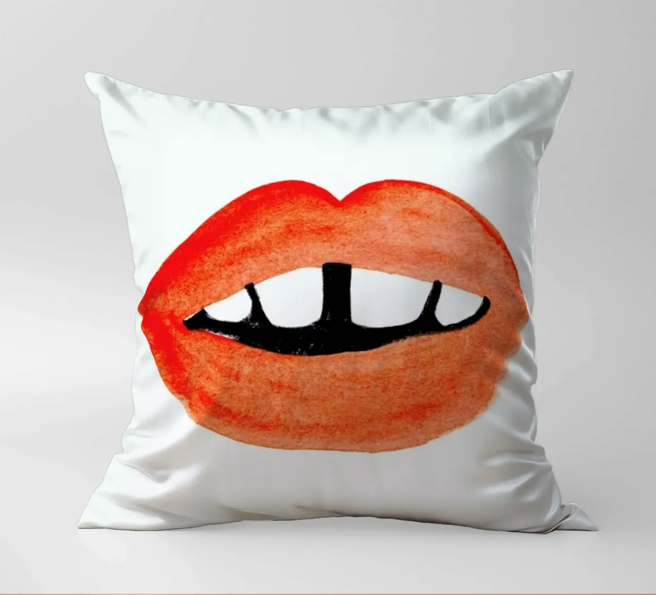 Quirky Smile cuscino da Ekaterina Koroleva