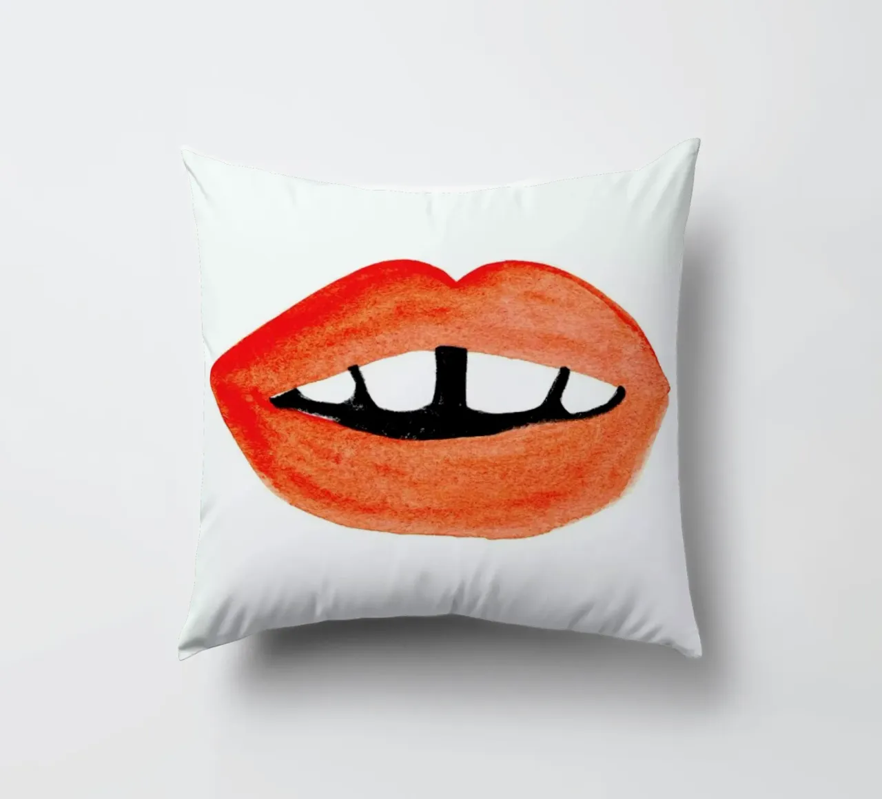 Quirky Smile cuscino da Ekaterina Koroleva