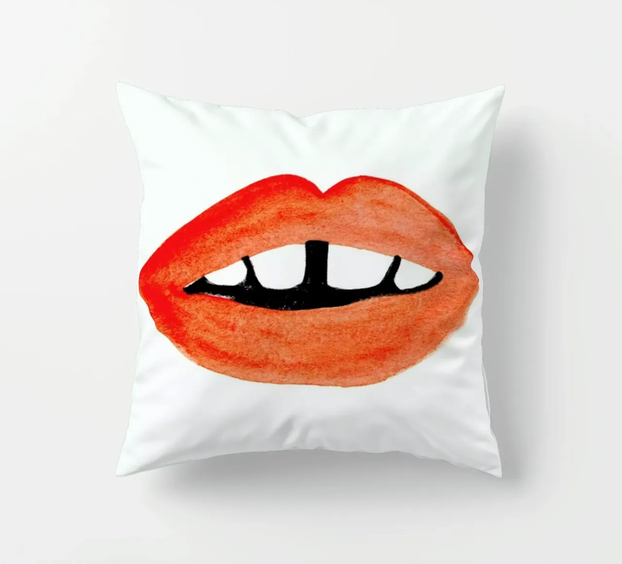 Quirky Smile cuscino da Ekaterina Koroleva
