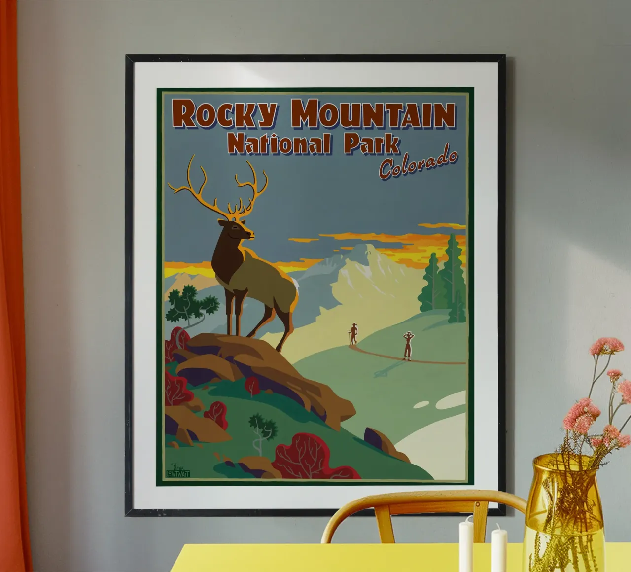 Rocky-Mountain-Nationalpark Poster von williamsshop