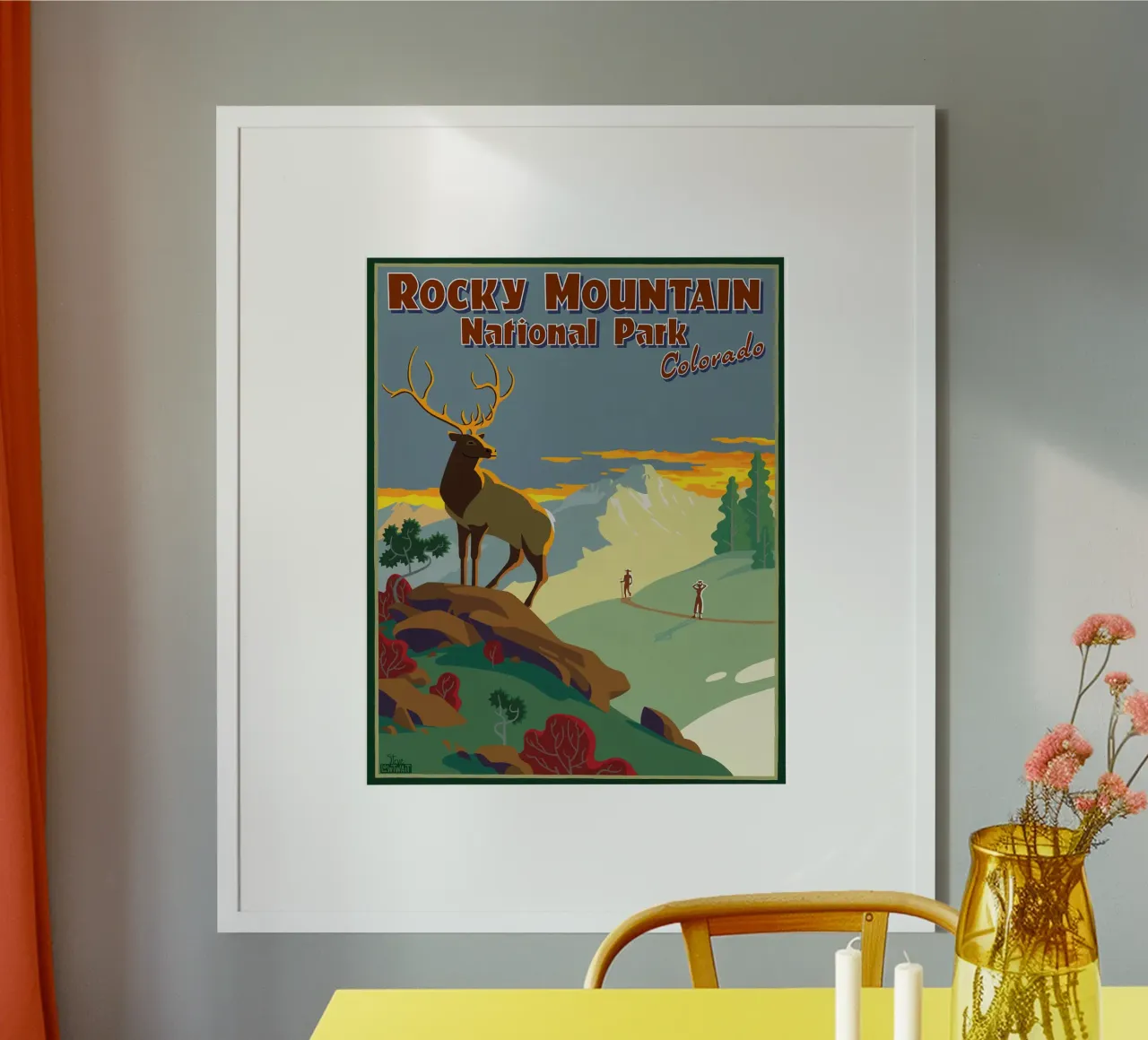 Rocky-Mountain-Nationalpark Poster von williamsshop