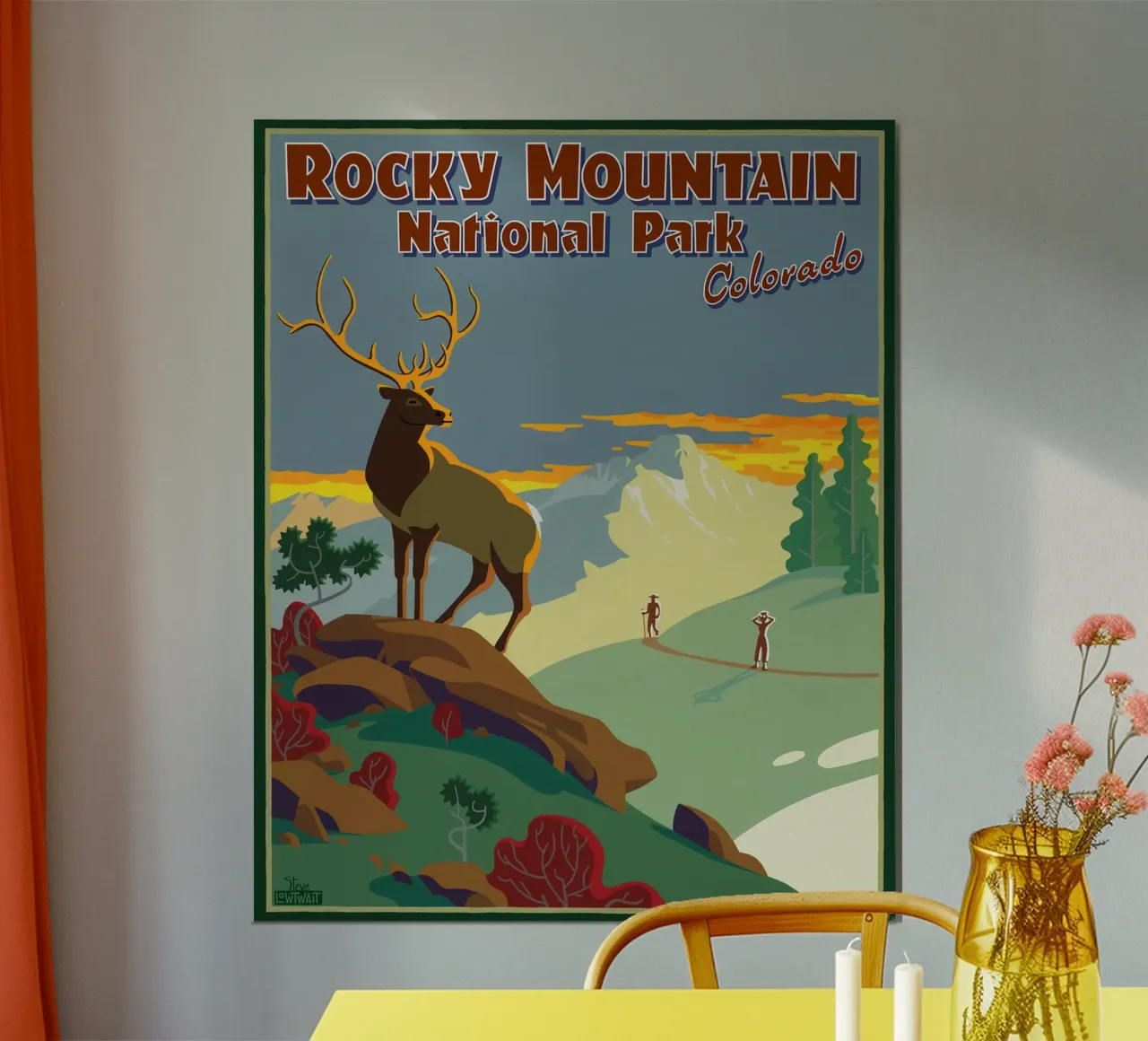 Rocky-Mountain-Nationalpark Poster von williamsshop