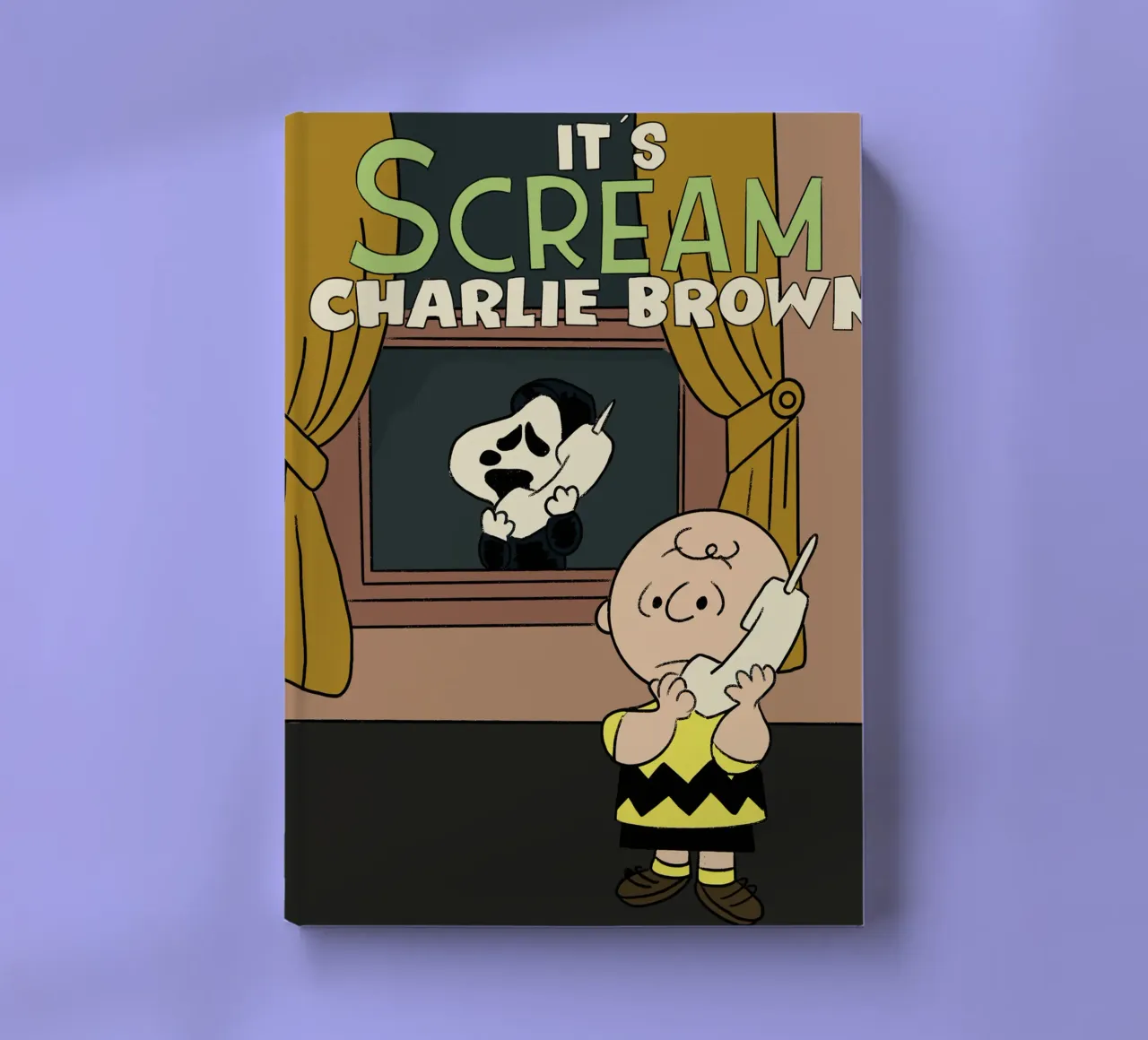 Scream x Charlie Brown notebook by lucasmeier