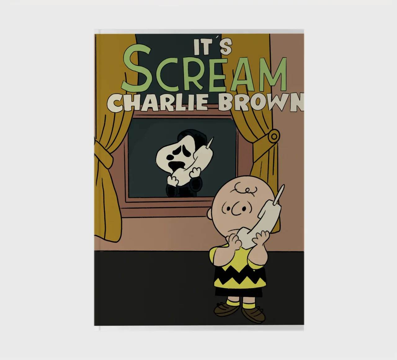 Scream x Charlie Brown notebook by lucasmeier