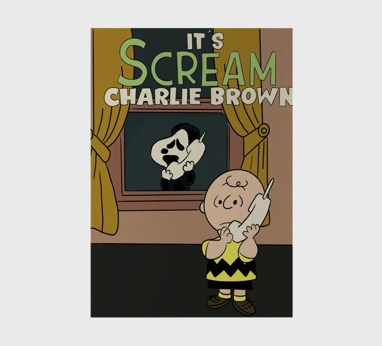 Scream x Charlie Brown notebook by lucasmeier