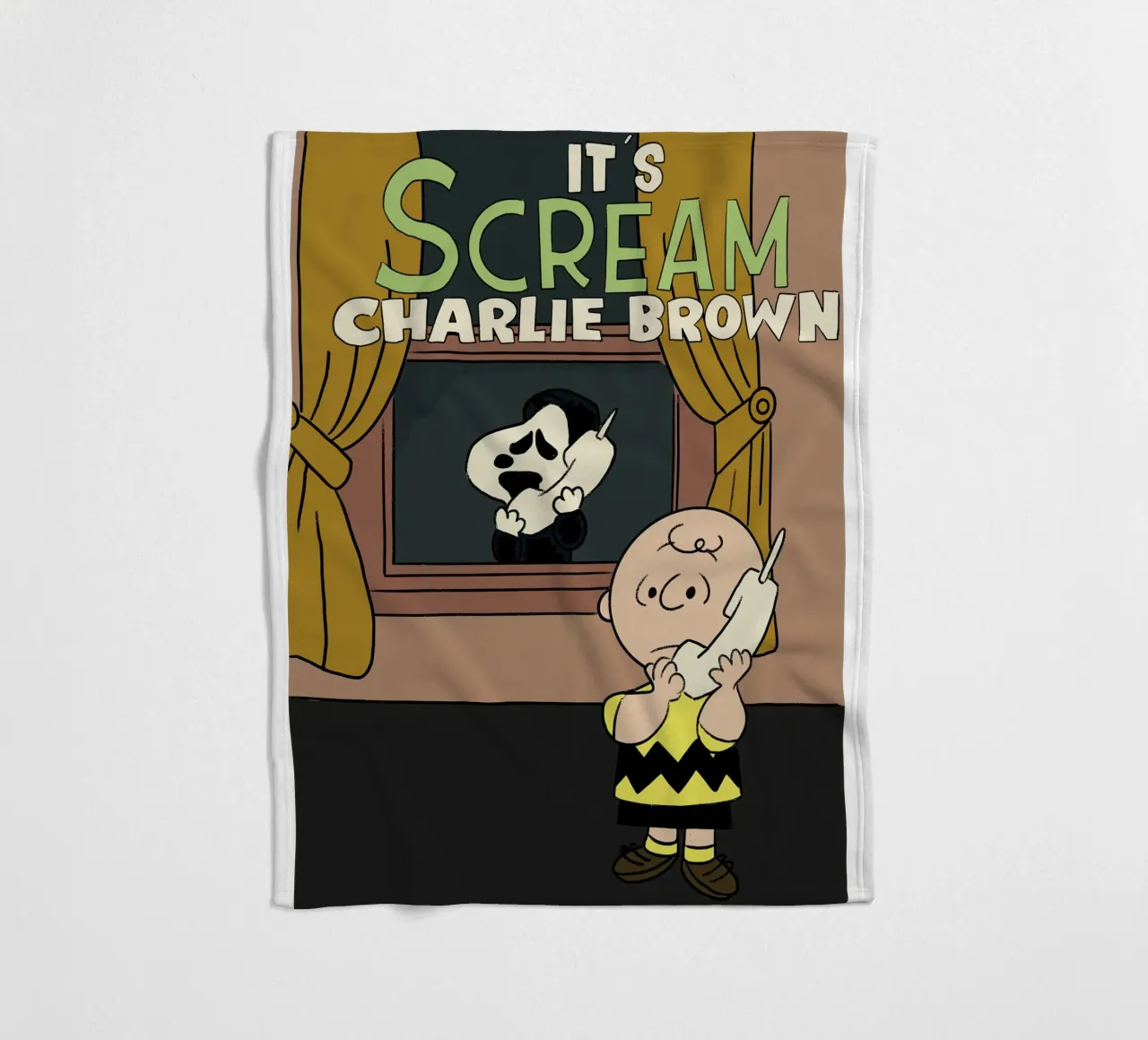 Scream x Charlie Brown coperta in pile da lucasmeier