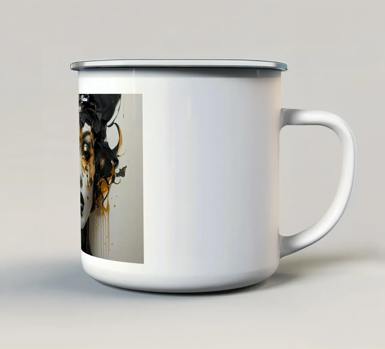Arte da parete di Imagine tazza in smalto da Imagine