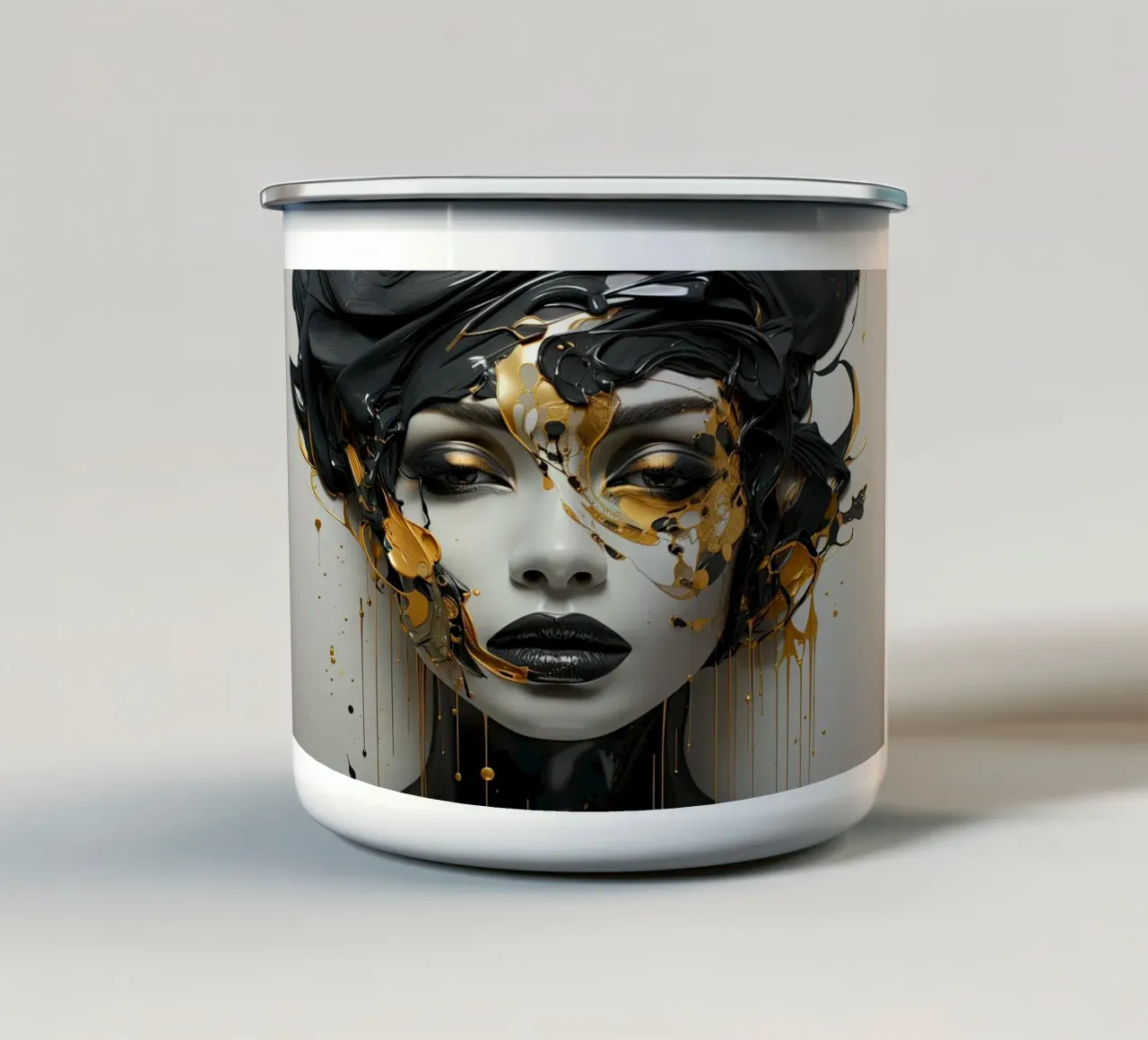 Arte da parete di Imagine tazza in smalto da Imagine