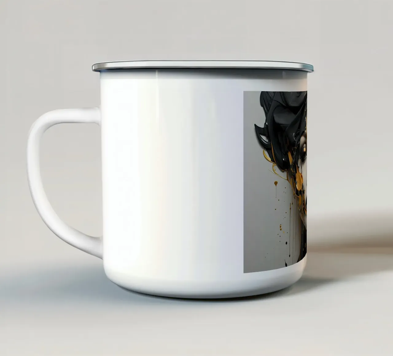 Arte da parete di Imagine tazza in smalto da Imagine