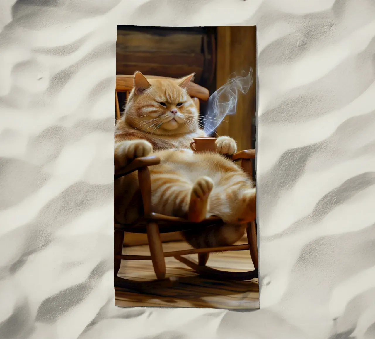 Gatto freddo telo mare da Fleur de Lys