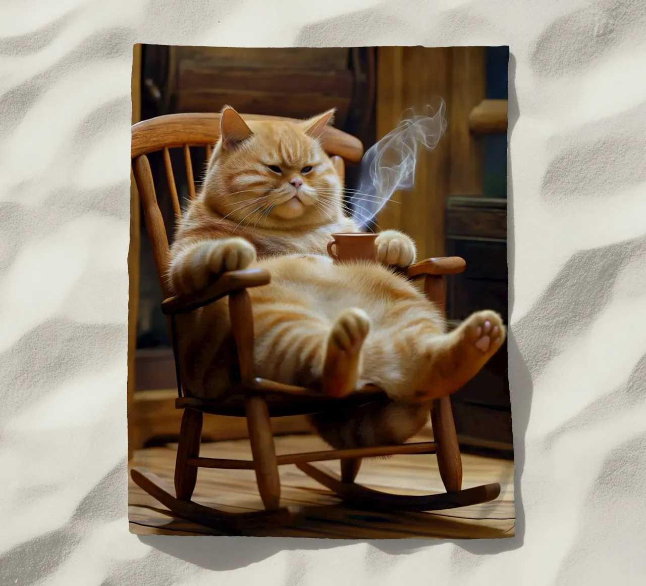 Gatto freddo telo mare da Fleur de Lys