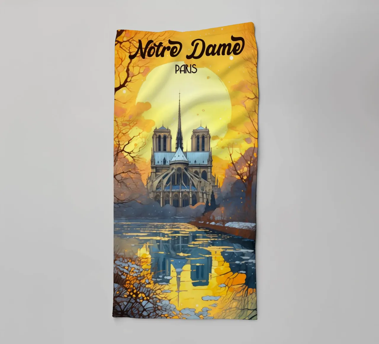 Notre Dame de Paris asciugamano da bagno da Fleur de Lys