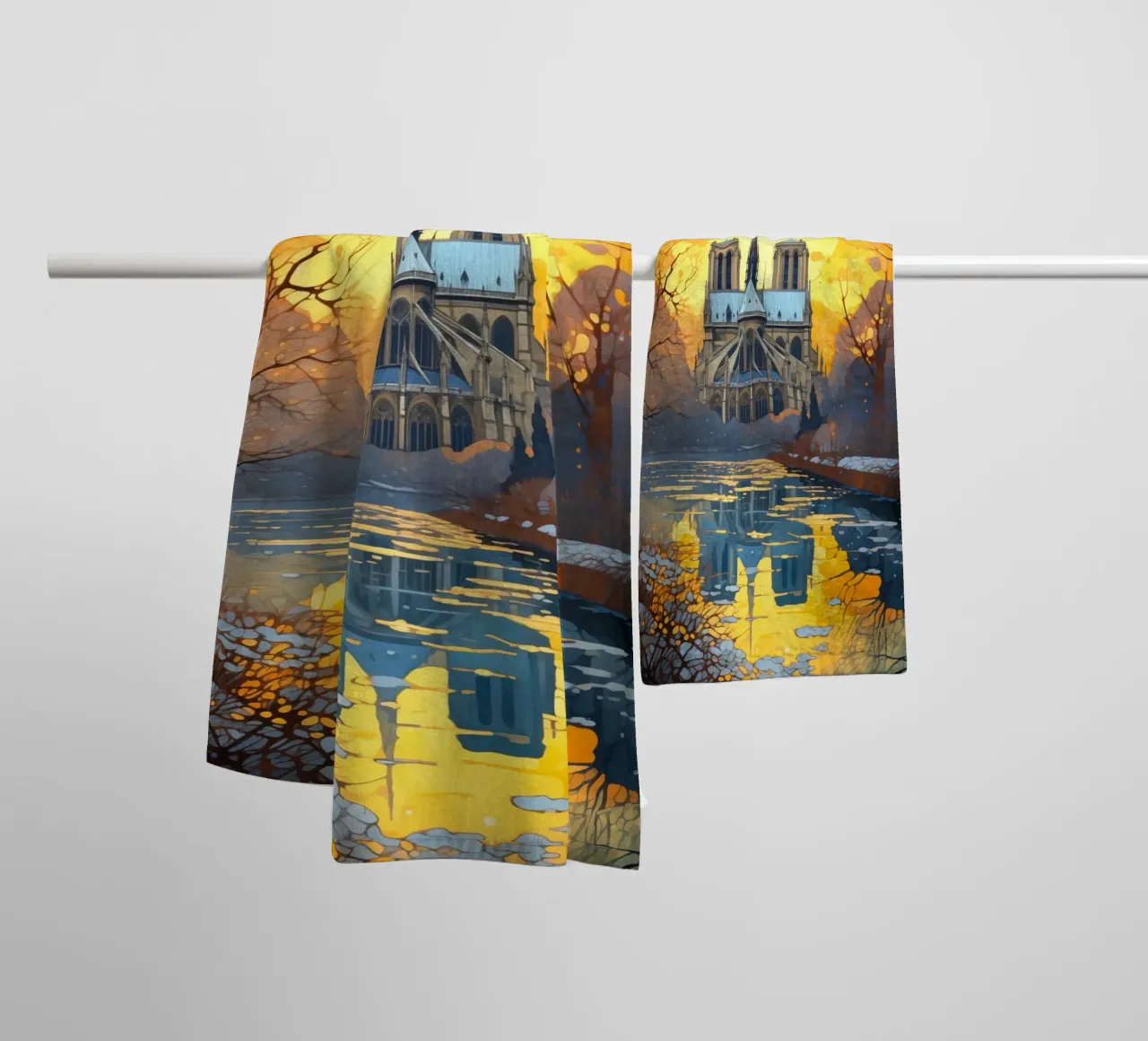 Notre Dame de Paris asciugamano da bagno da Fleur de Lys