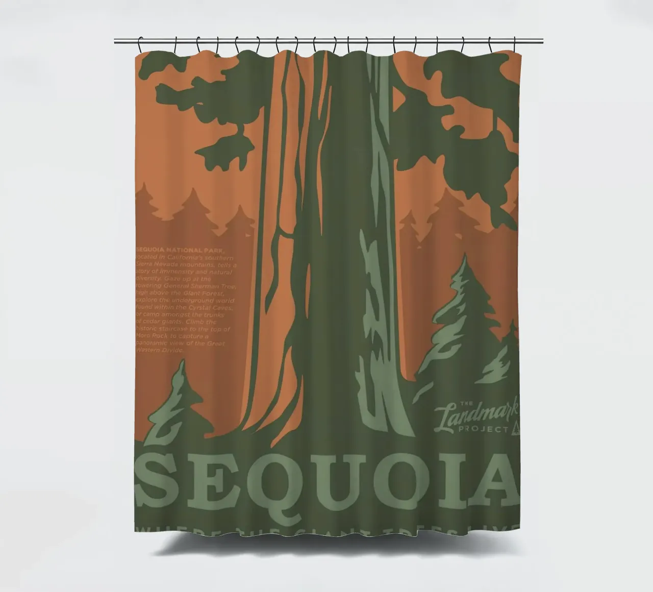 Parco nazionale di Sequoia tenda da doccia da williamsshop