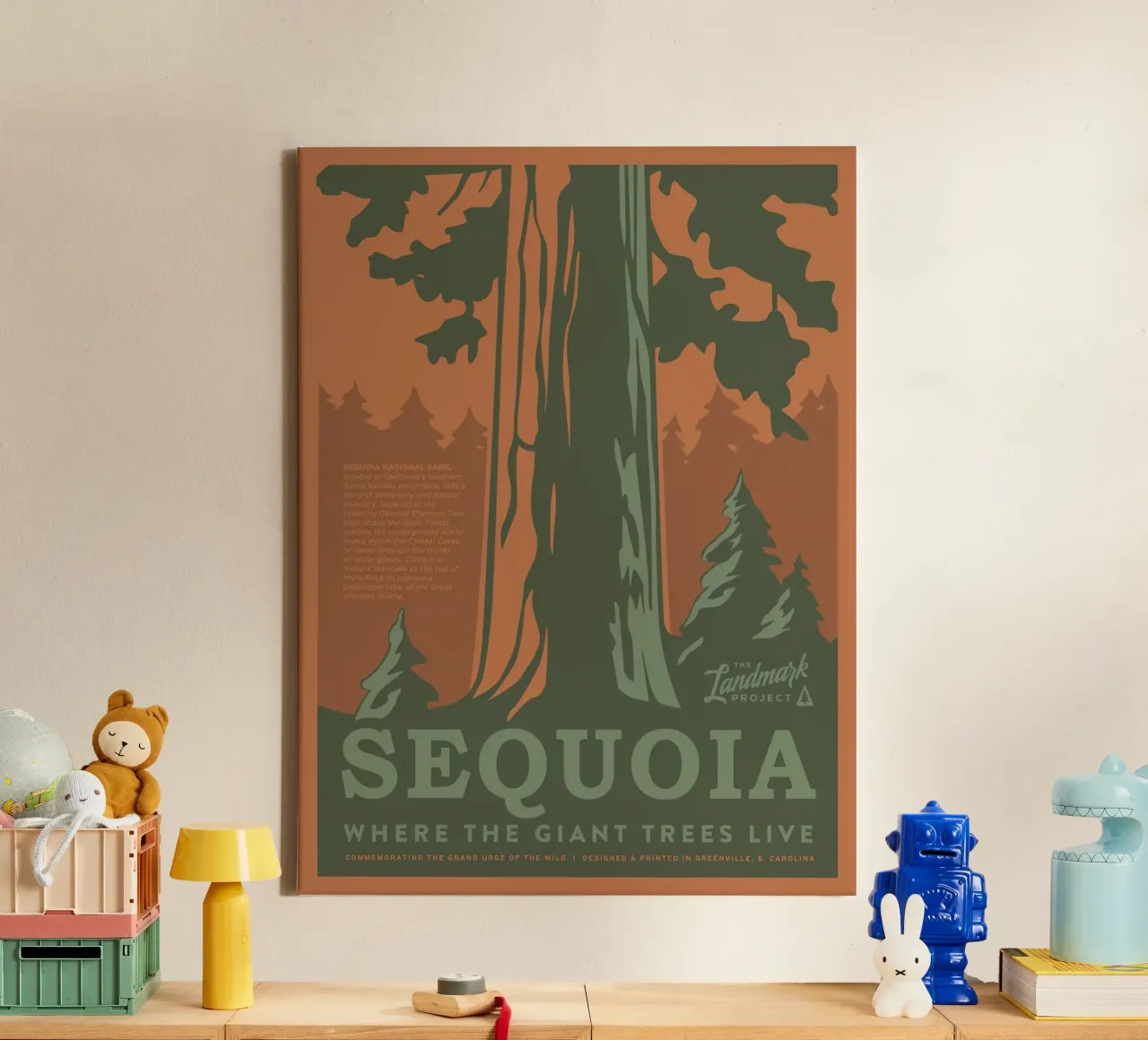 Parco nazionale di Sequoia tela con Cornice a cassetta da williamsshop
