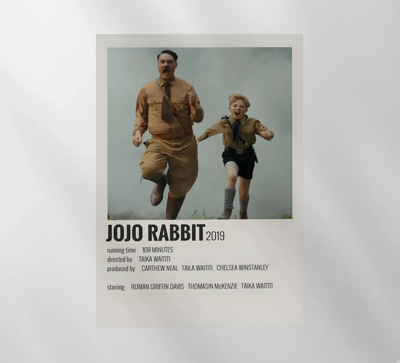 JOJO RABBIT 2019 pellicola backlit da MVFminimalist