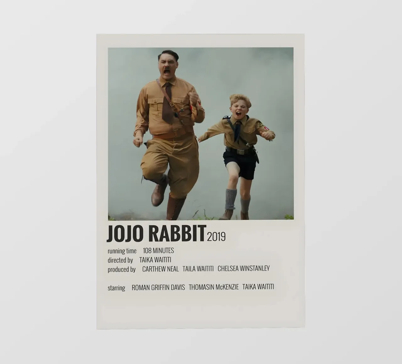 JOJO RABBIT 2019 pellicola backlit da MVFminimalist