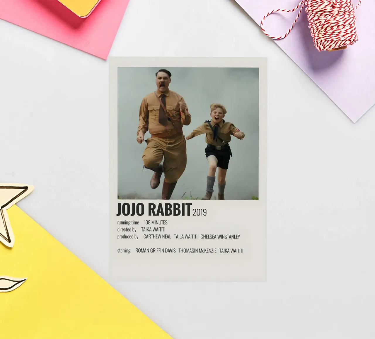JOJO RABBIT 2019 adesivo da MVFminimalist