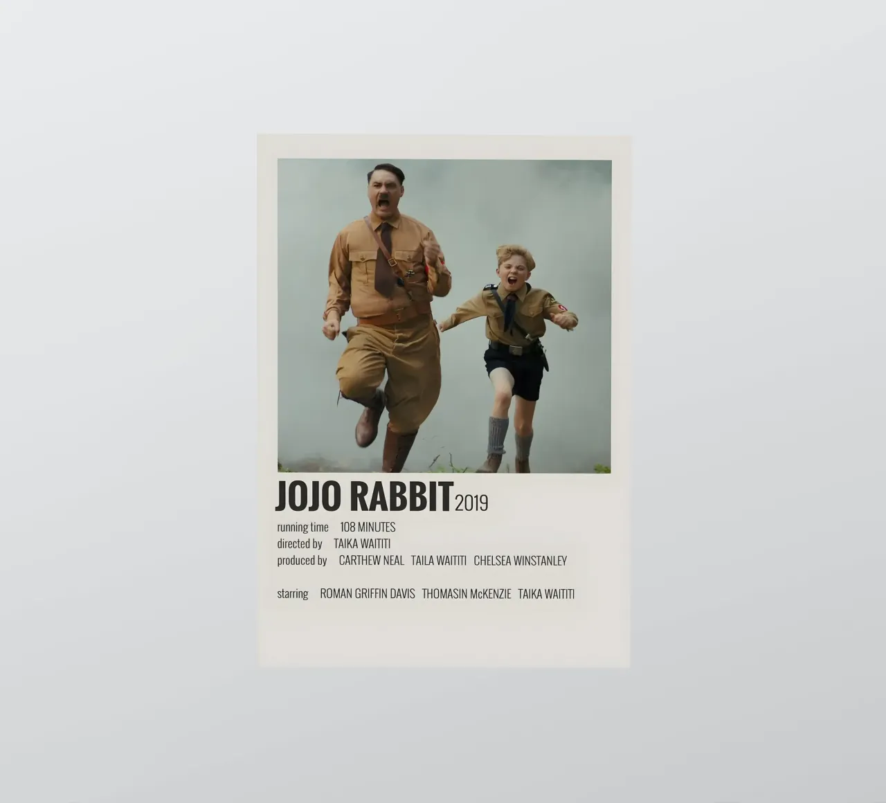 JOJO RABBIT 2019 adesivo da MVFminimalist