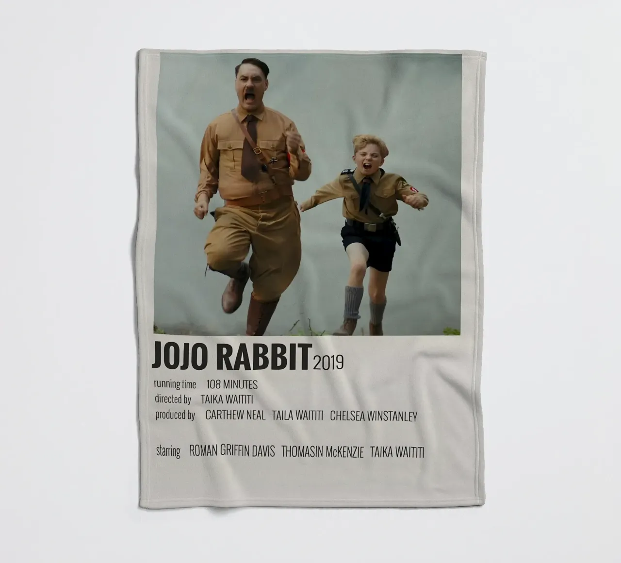 JOJO RABBIT 2019 coperta in pile da MVFminimalist