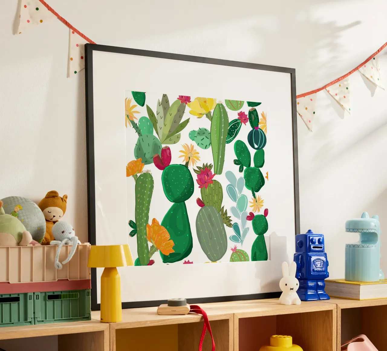 Cactus and succulent pattern hahnemühle by gulsengunel
