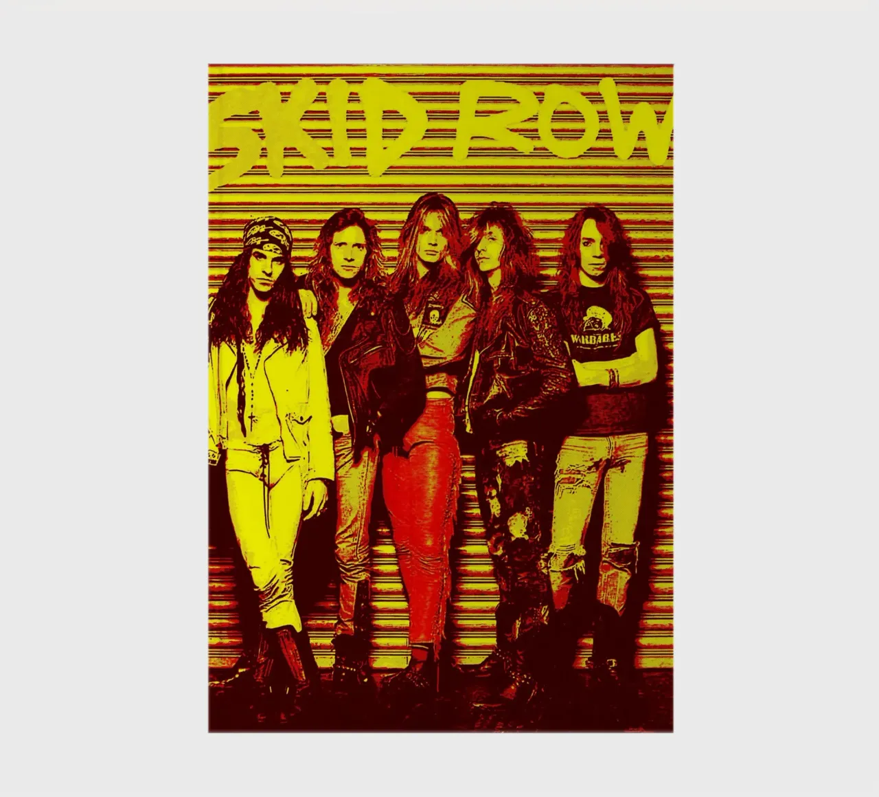 skid row band art notebook by vanhesling
