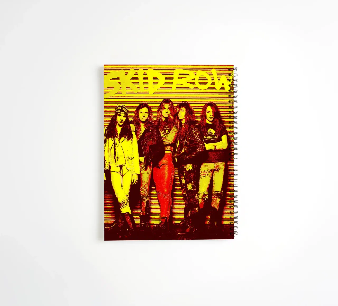 skid row band art spiral notebook by vanhesling