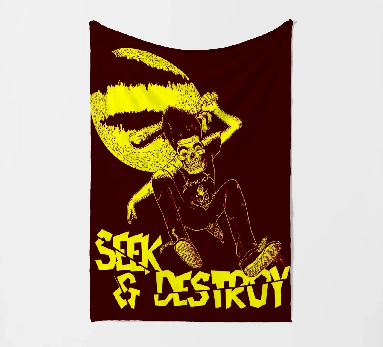Seek & Destroy fleece blanket by vanhesling